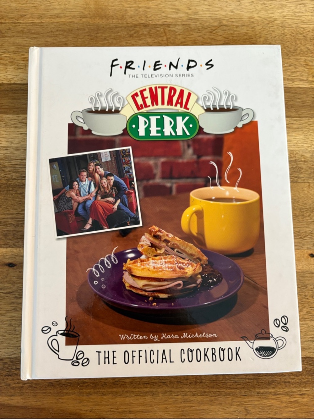 FRIENDS Central Perk Official Cookbook - White, Yellow, Purple Accents